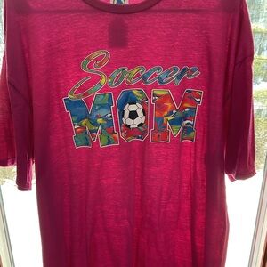 Gildan Soccer Mom Shirt - Pink